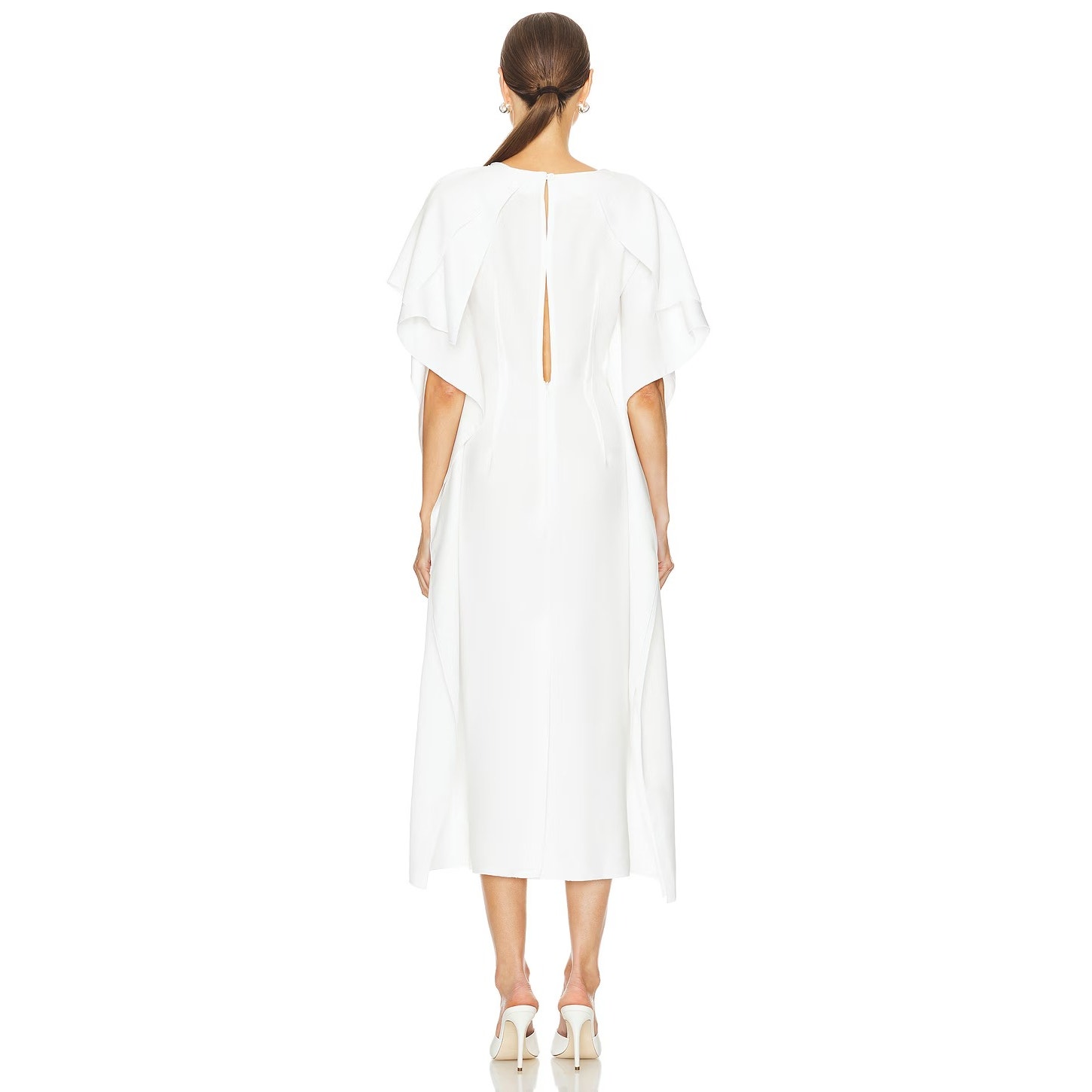 Studio Amelia Illusion Winged Maxi Dress Formal Party Bridal Wedding Prom 2 — image 3 of 8